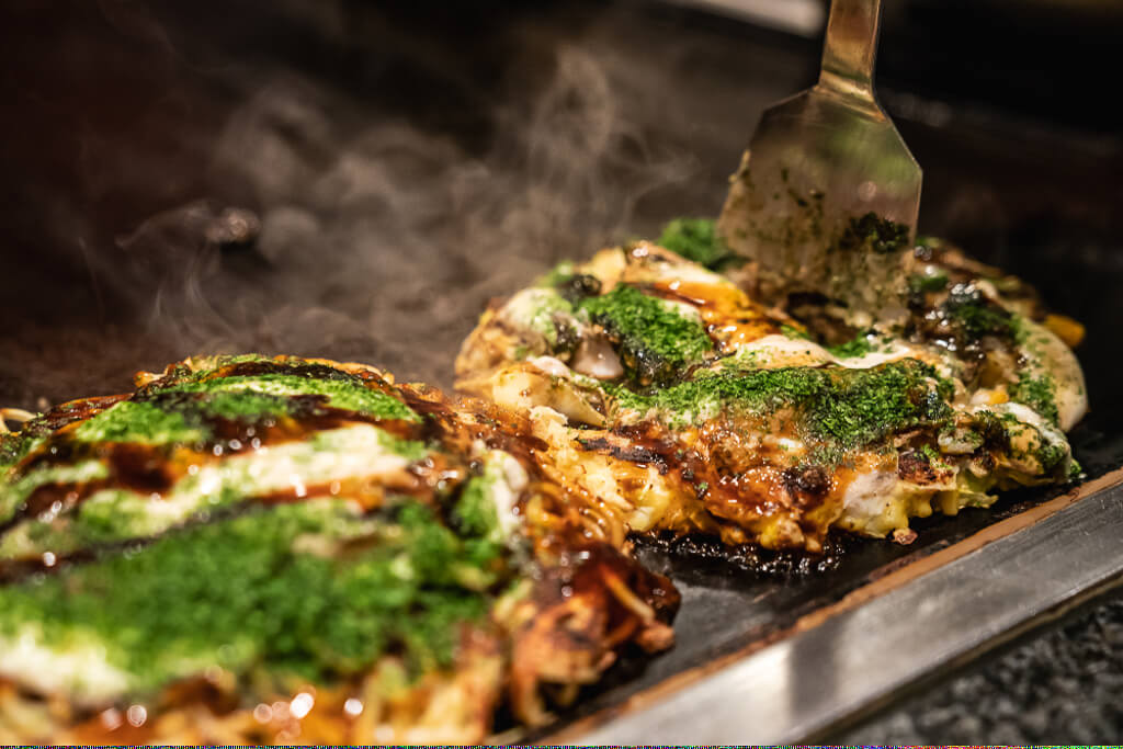 Okonomiyaki, a Japanese Pancake