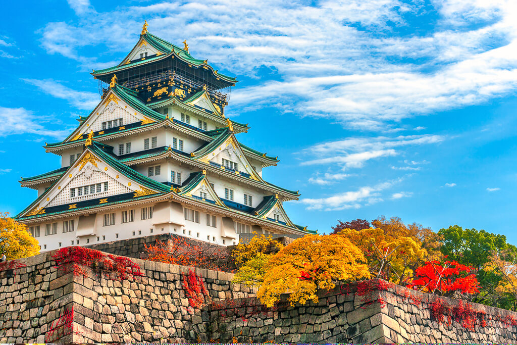 Osaka Castle in Autumn