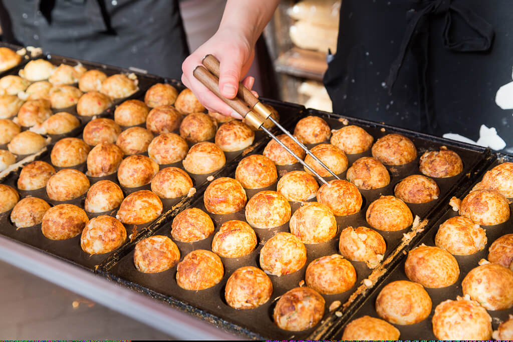 Takoyaki the most popular street snack
